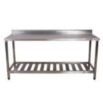 Mesa com espelho gourmet 100% inox